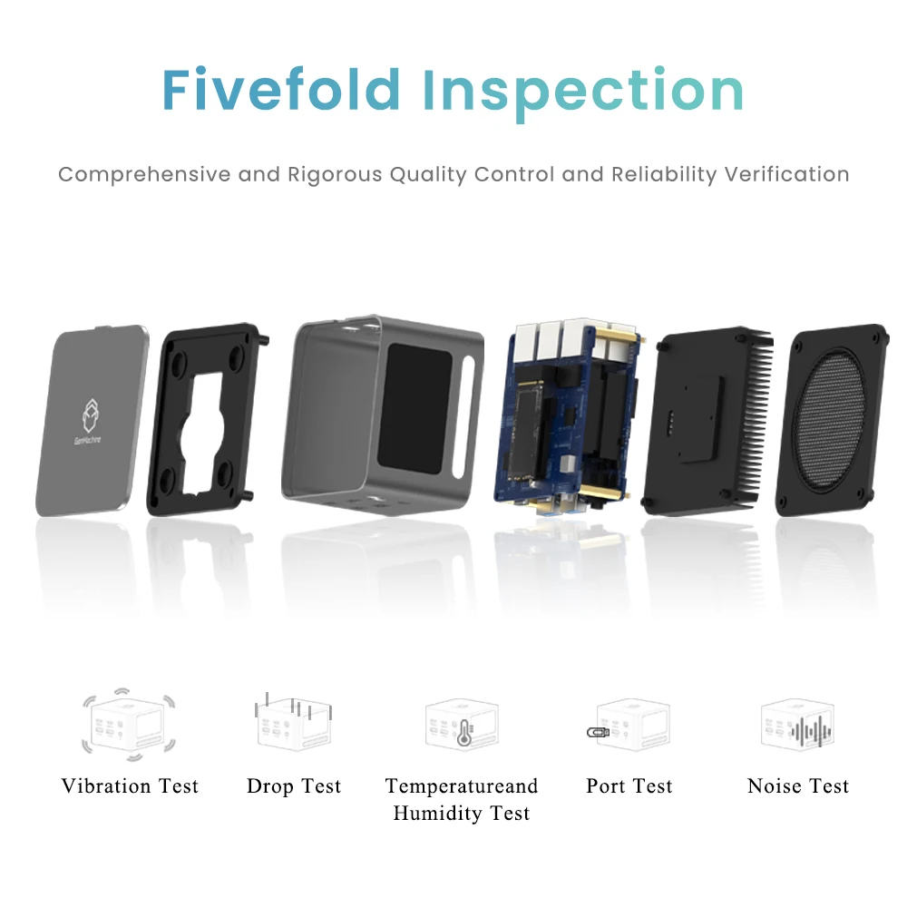 GenMachine ใหม่ AMD Ryzen3 5425U Super MINI PC Windows11Pro DDR4 Dual Channel WIFI6 BT5.2 เดสก์ท็อปสํานักงานเกมคอมพิวเตอร์ pc gamer