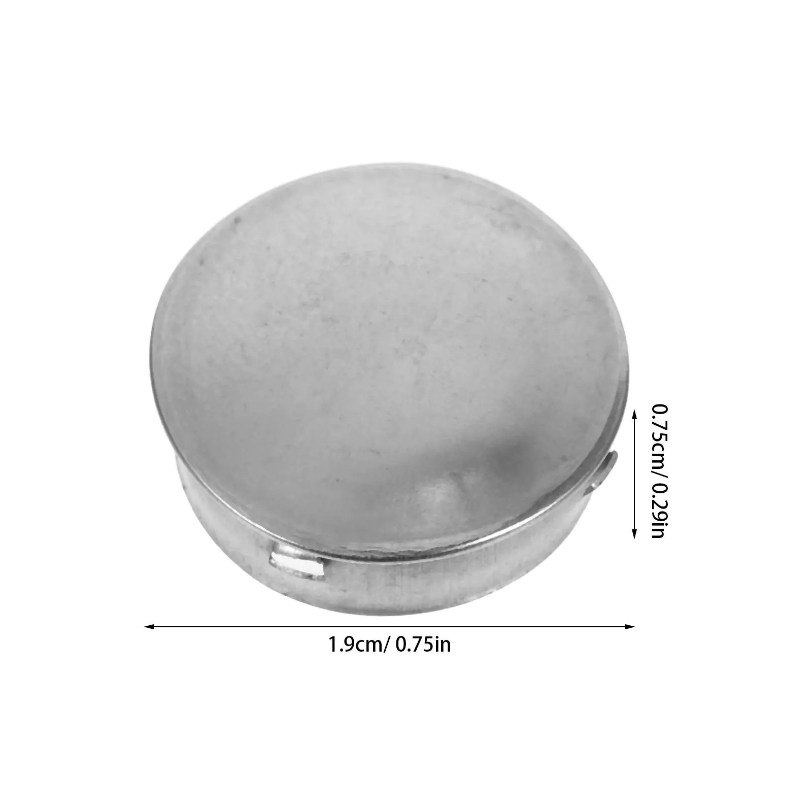 20Pcs Stainless Steel Round Tube End Caps Heat Resistant Waterproof Hole Plugs Spill Stopper for Pipe Finishing Dust Proof