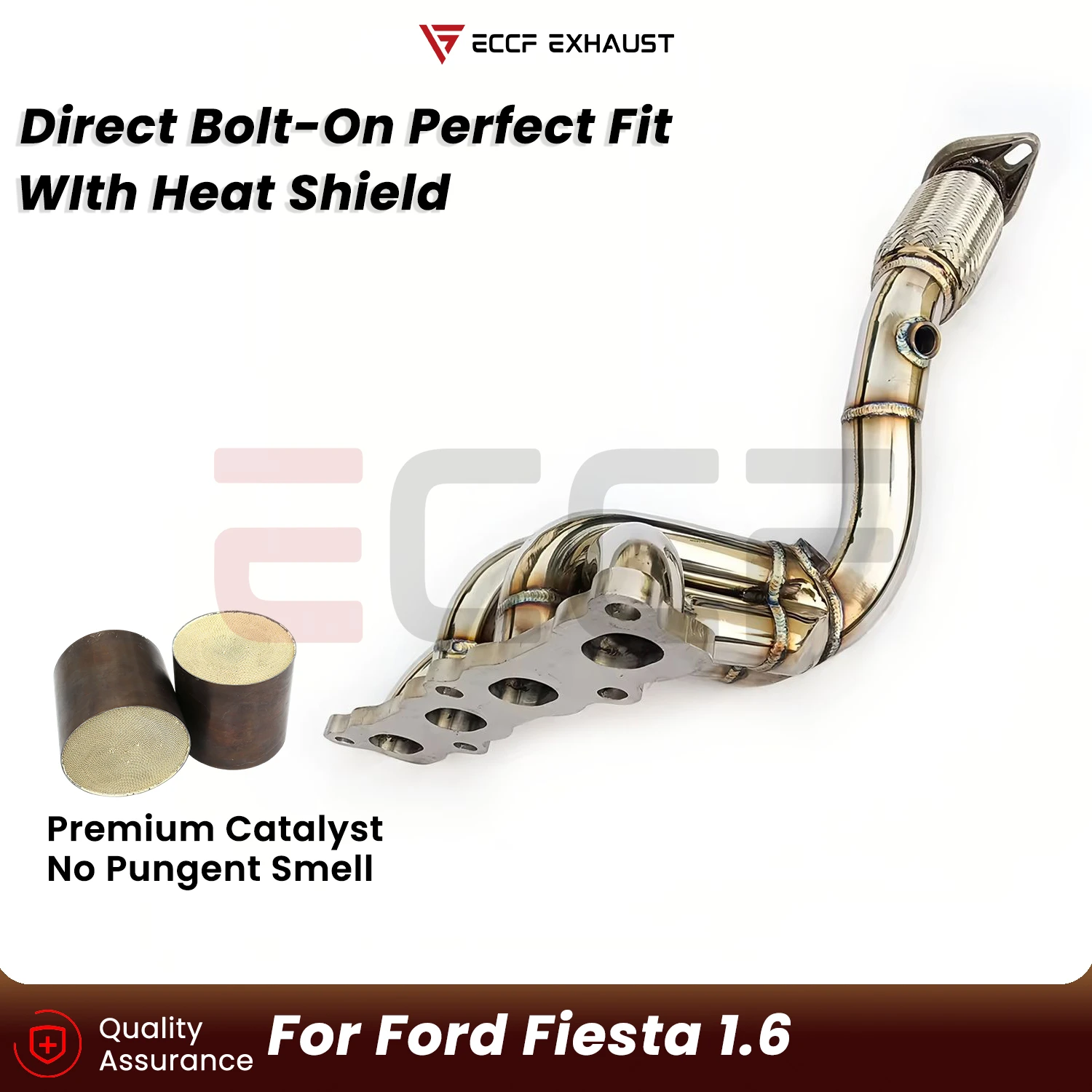 

Sporty Headers For Ford Fiesta 1.6 Plug and Play Aggressive Exhaust Sound Performance Upgrade