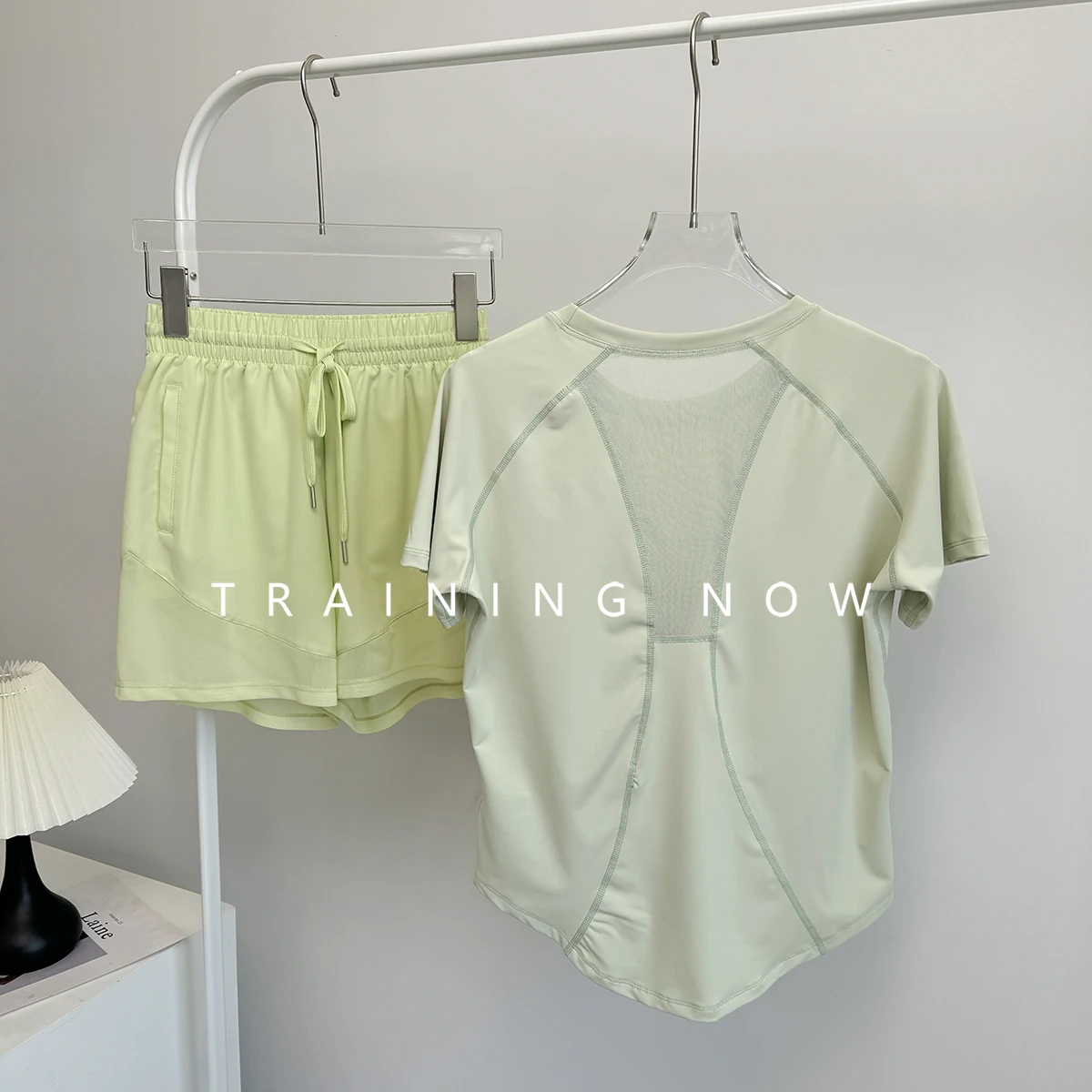 

Summer breathable quick-drying running suit for women loose thin Pilates training yoga professional fitness sportswear