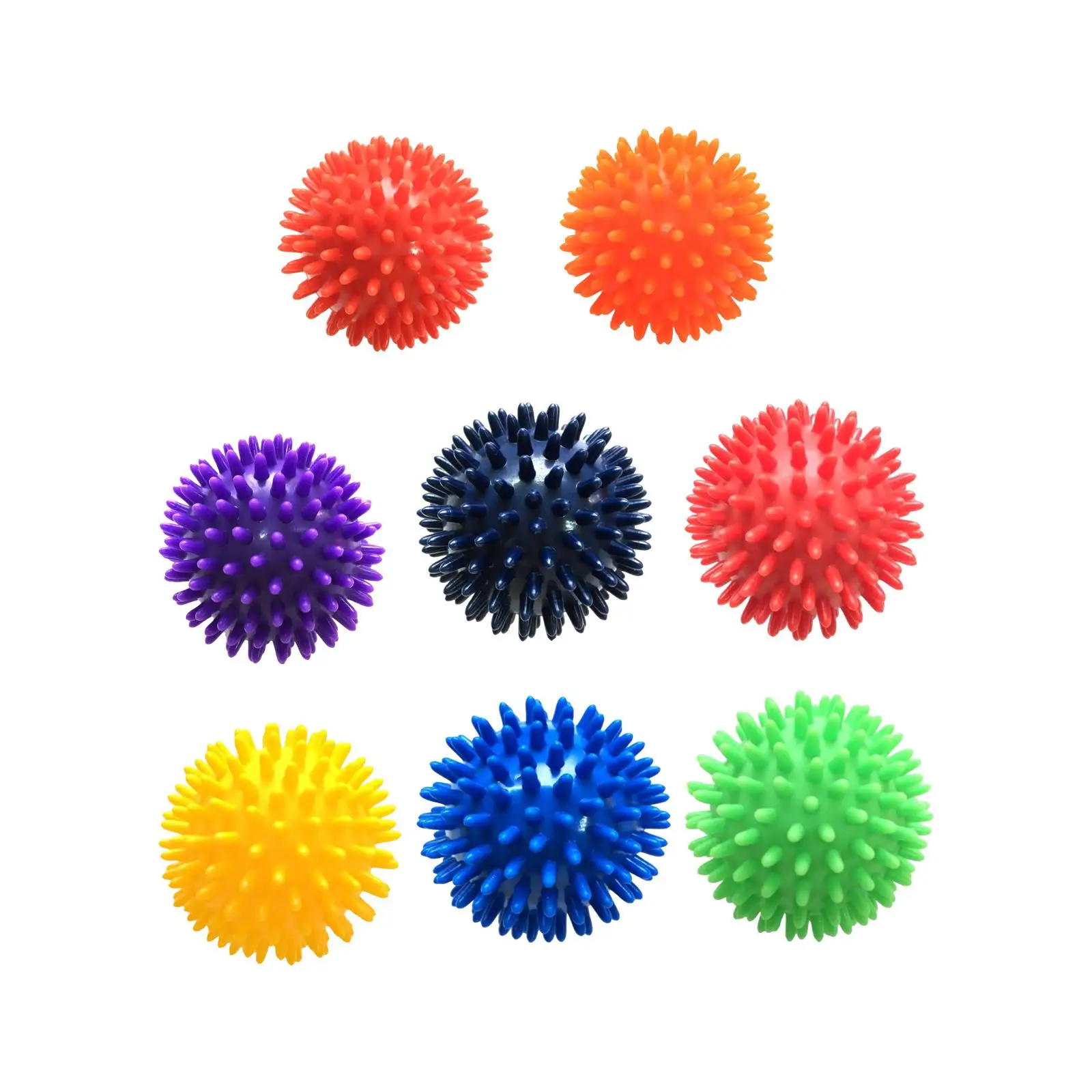 Spike Massage Balls Compact Handheld Plantar Balls for Back Feet Hands