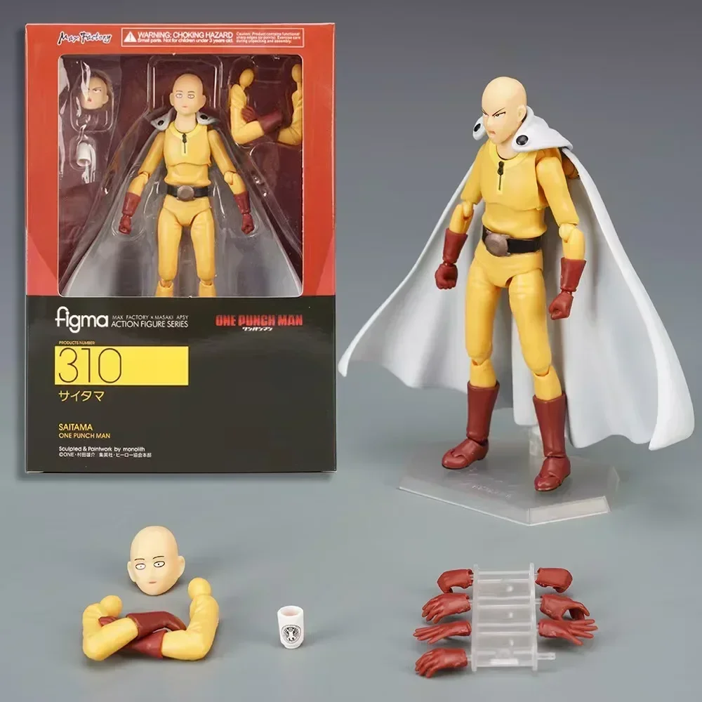 

Hot New In Stock Instant Shipping Anime Saitama One Punch Man Figma 310 PVC Action Figure Collectible Model Toys