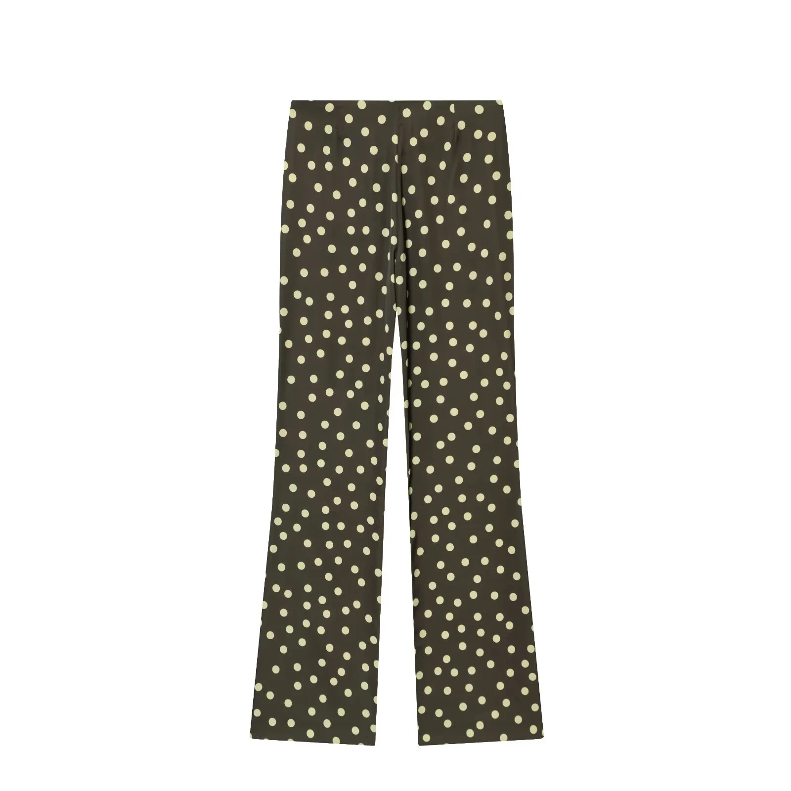 Europeu e americano 2025 outono novo feminino assimétrico polka dot top cintura média calças largas conjunto