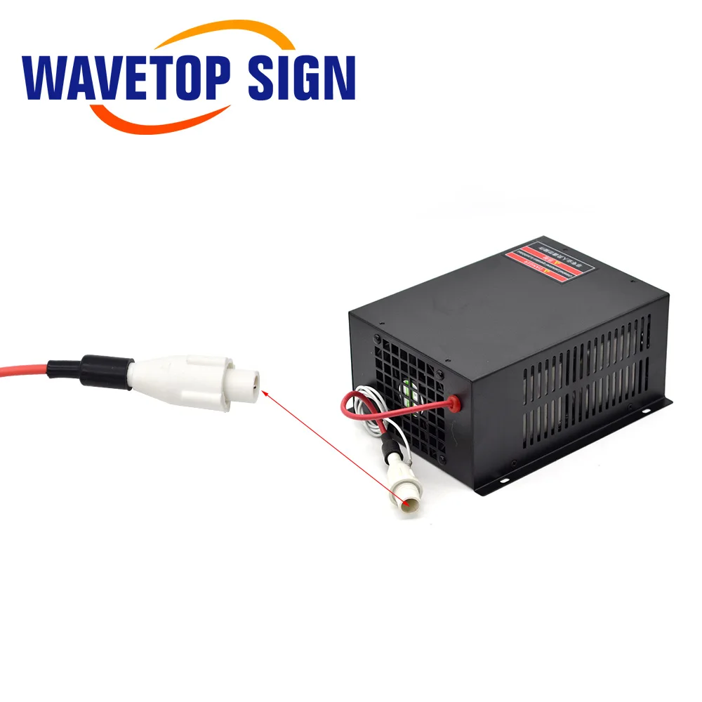 CO2 Laser Power Box Cable CO2 Laser Tube Connector Male Top Male Connector for Laser Power Supply 2Pcs / Bag