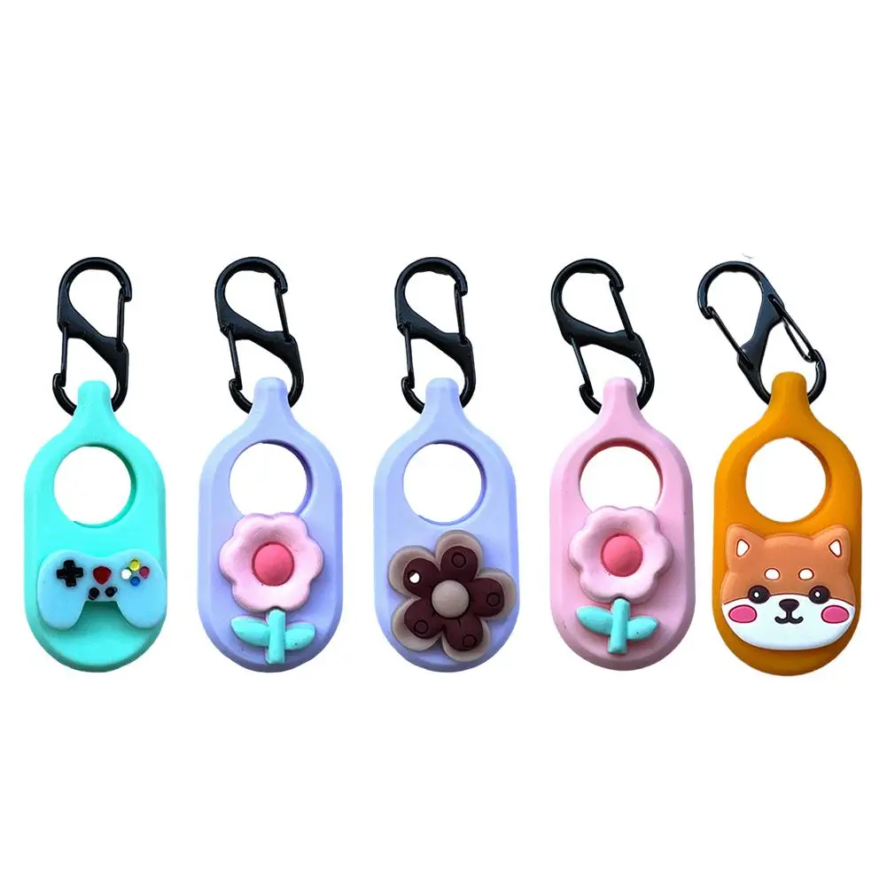 Personalized Protective Case for Samsung SmartTag 2 Silicone Case with Keychain for Kids Adults Anti-dropping Waterproof