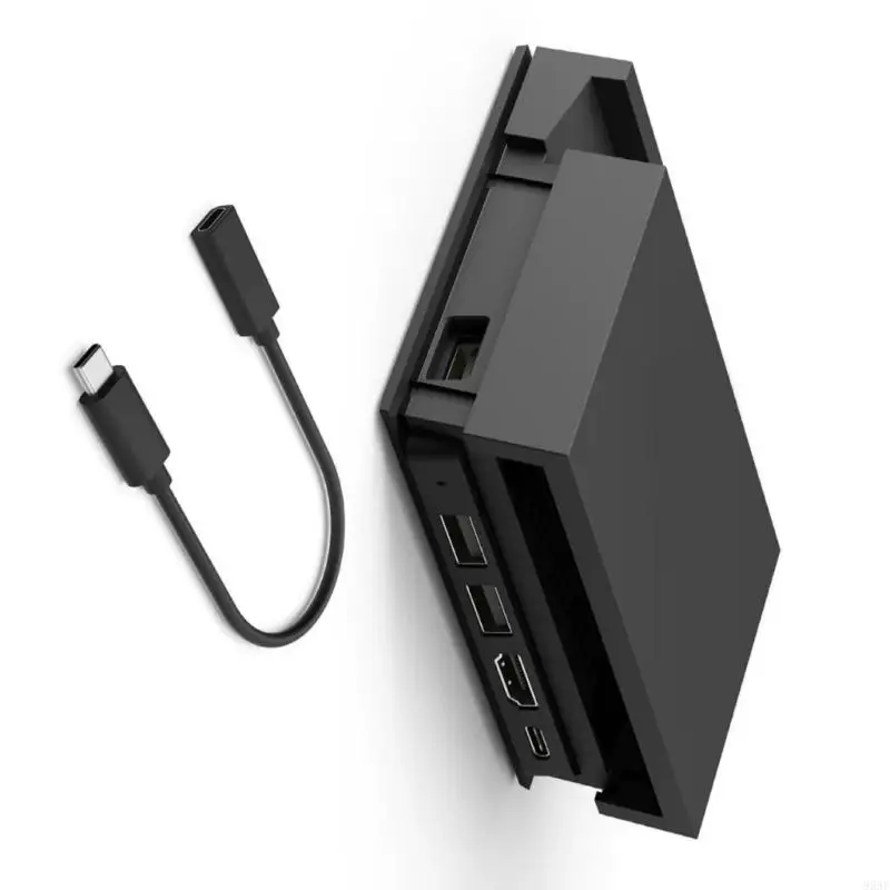 

95AF Type-C Dock Stand for Console Multifunction Docking Charging Station with Detachable USB C Hub Card Port