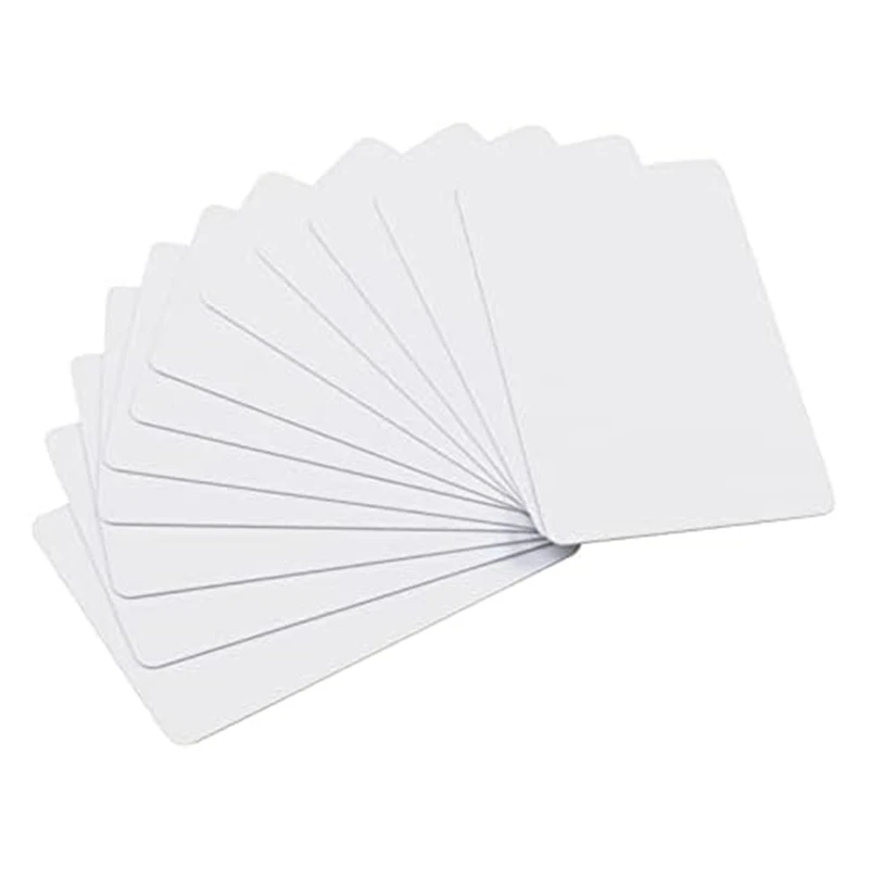 Premium Blank PVC Cards, CR80 30Mil Graphic Quality White Plastic Cards For Photo ID Badge Printers