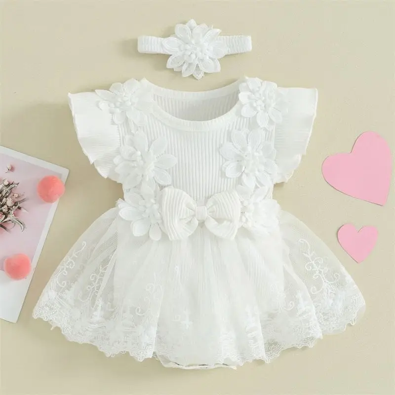 

Summer baby jumpsuit fashionable girl princess bow dress baby bag fart clothes