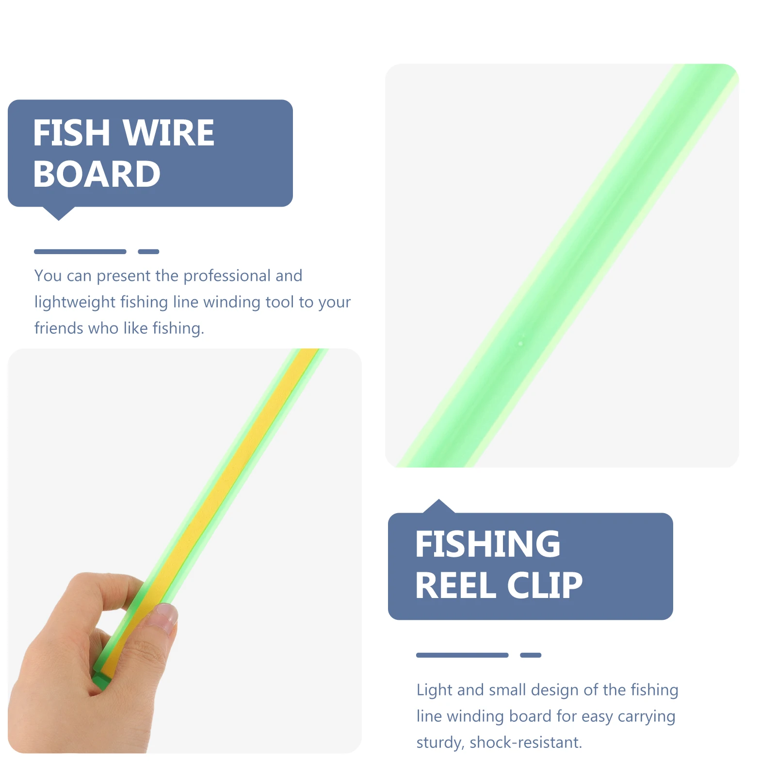 

2pcs Fishing Line Winding Board Spool Holder Accessories Lightweight Shock Resistant Fishing Tools Equipment Portable