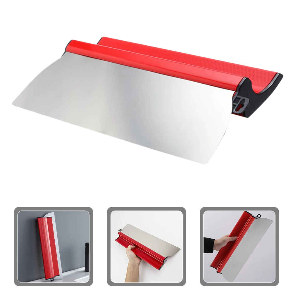 Scraper Tool 40cm Red Drywall Smoothing Spatula Cement Trowel Plasterboard Finishing Wallboard Tools Rendering Plastering