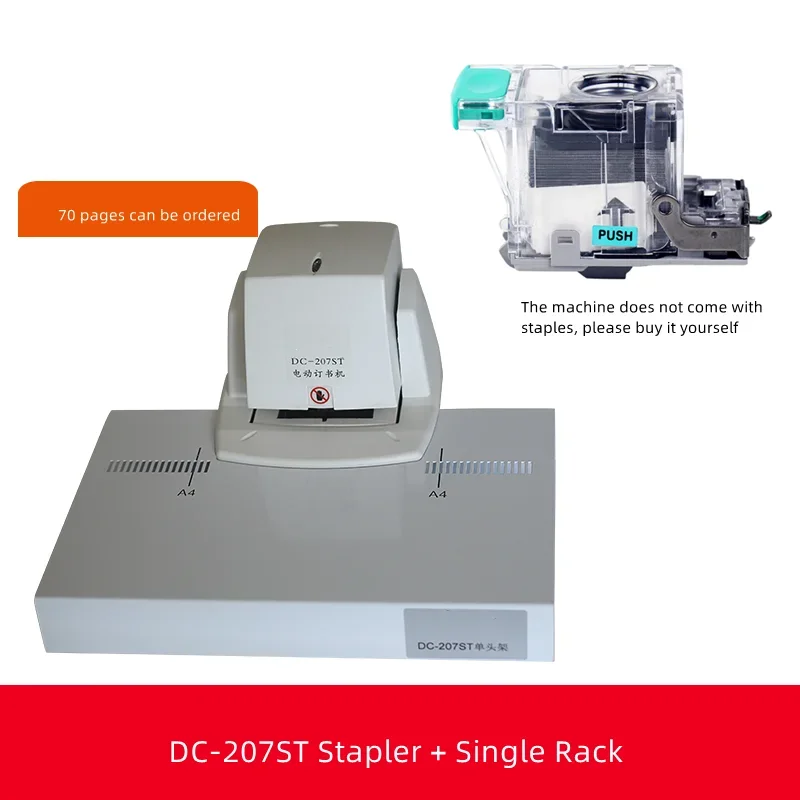 Automatic, light-sensing, smart electric stapler; staples up to 70 sheets of A4 paper; saves time and effort.