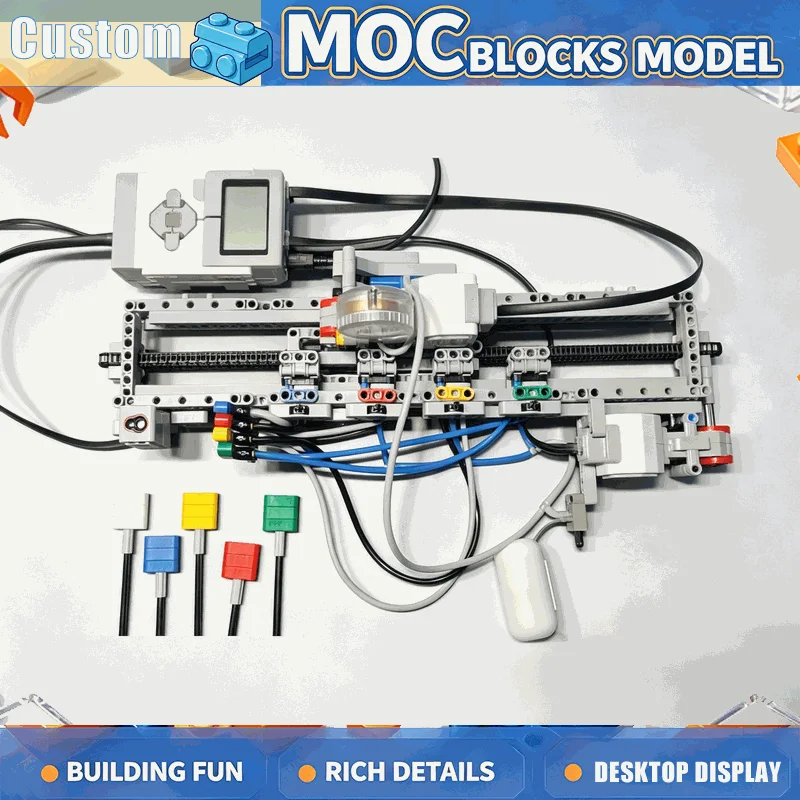 593PCS MOC Mechanical Pneumatic Valve Control 2 Module Model Building Blocks DIY Creative Assembly Educational Toy Gift Display
