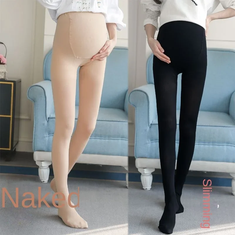 

Леггинсы для беременных на осень-зиму, леггинсы с обнаженными штанинами и толстыми большими размерами, леггинсы для поддержки живота, женские брюки