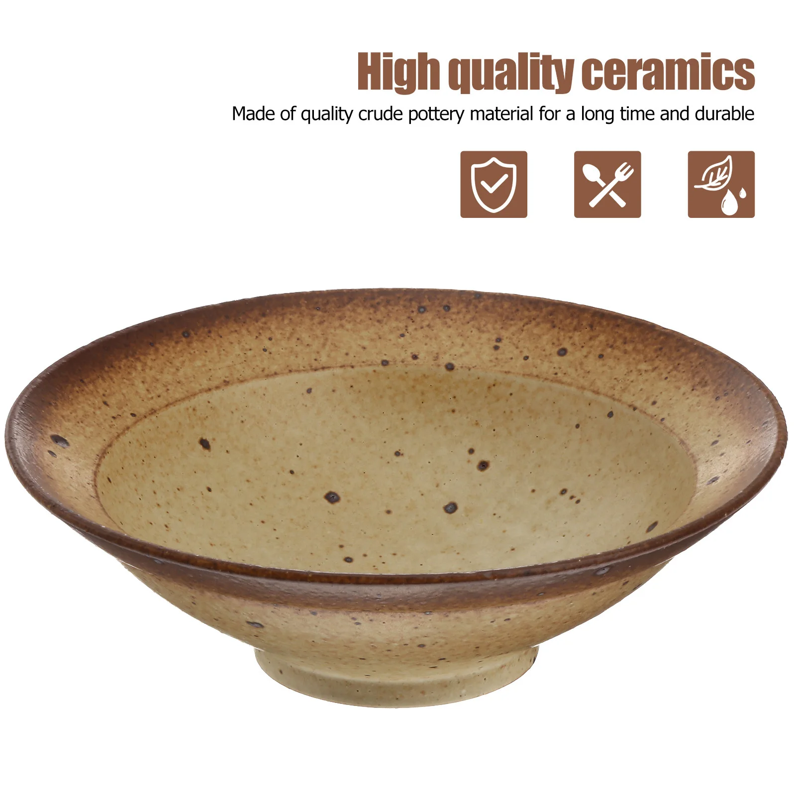 Cuenco Douli marrón claro de tipo japonés, cuenco Ramen de cerámica cruda, adecuado para fideos instantáneos, fideos tirados a mano, comedor, 1 Uds.