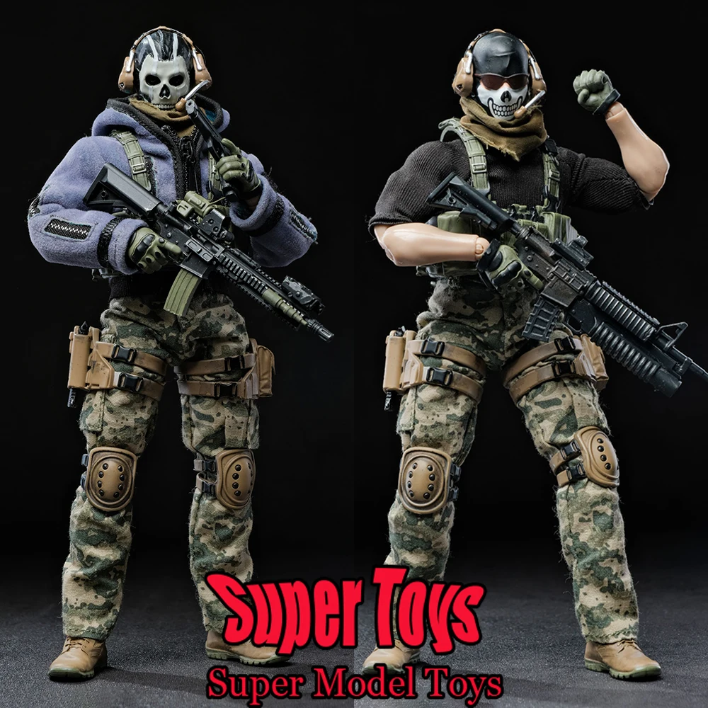 

CY7 TOYS 1/12 Scale Male Soldier Ghost With Skull Mask Weapon Accessories Pack Full Set 6-inches Action Figure Model Doll