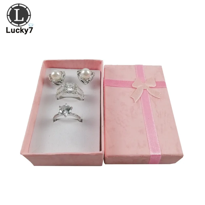 108pcs Paper Necklace Earrings Ring Box Jewelry Set
