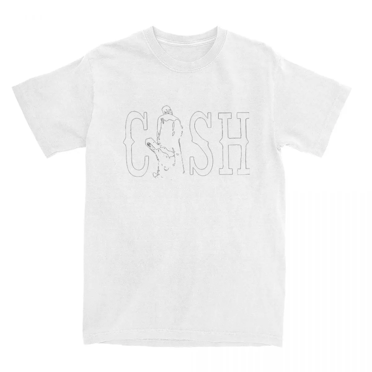 

Summer Vintage Johnny Cash Walking Outside Musician T Shirt for Men Women Cotton Tee Shirt Gift Idea Tops