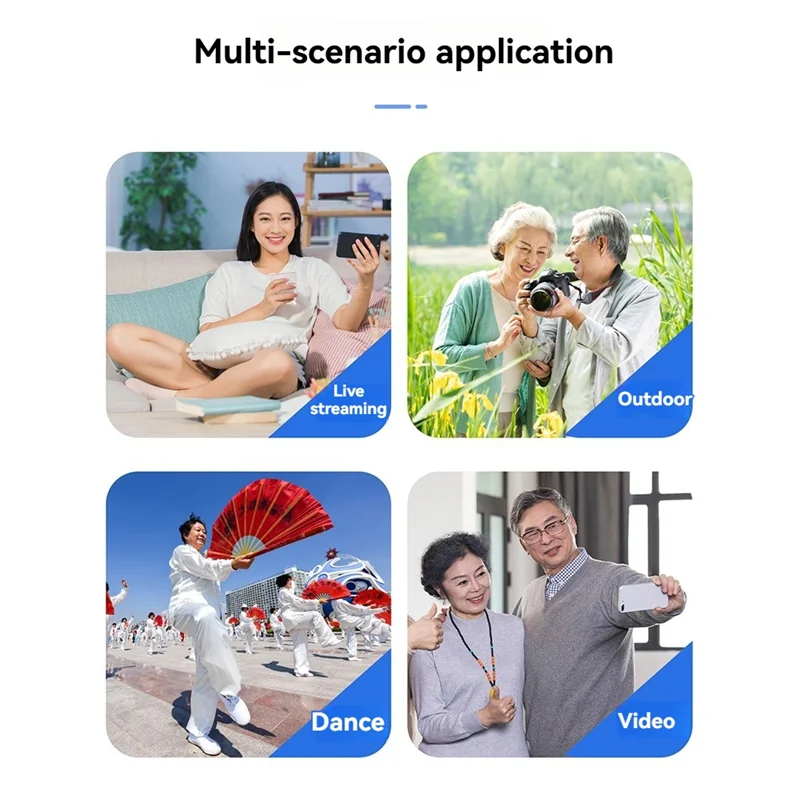 Smart AI Gimbal Auto Face Tracking Tripod For Video Recording Vlog 360 Rotation Follow Focus Vlog With Light