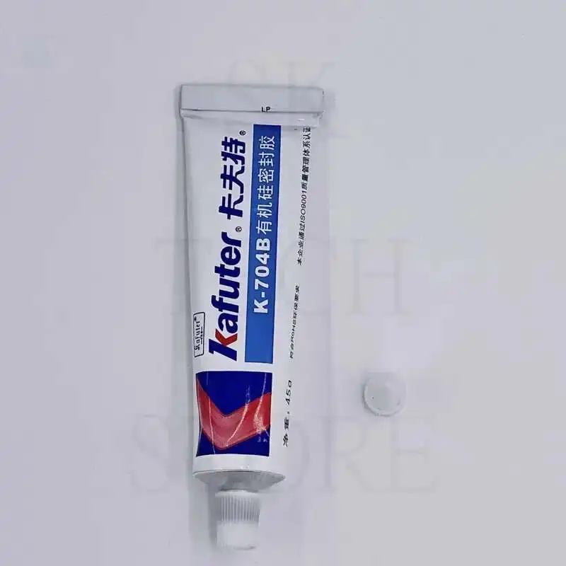Kafuter 45g adesivo industriale in Silicone K-704B RTV gomma siliconica colla bianca scheda PCB adesivo elettronico in Gel di Silicone