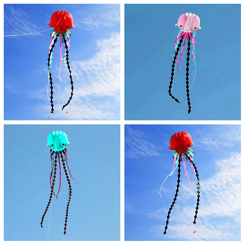 

free shipping large jellyfish soft kites for adults kites inflatable huge kites octopus kite trilobites fabric weifang big kite