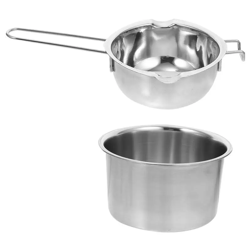 1 Set Double Boiler Pot Stainless Steel Chocolate Pot Chocolate Melting Pot Chocolate Butter Candy Melting Pot Universal Wax Pot