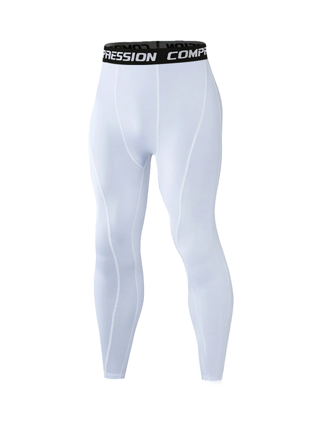 

Men's Compression Sports Pants |Trendy Waistband Eye-Catching, Snug Fit Without Tightness, Stylish for Both Sports & Daily Wear