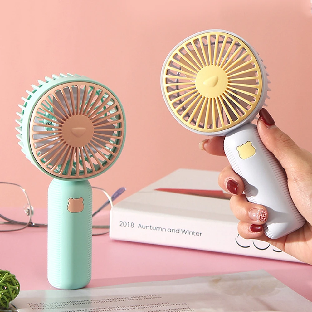 USB Mini Wind Power Handheld Fan Convenient And Ultra-quiet Fan High Quality Portable Student Office Cute Small Cooling Fans