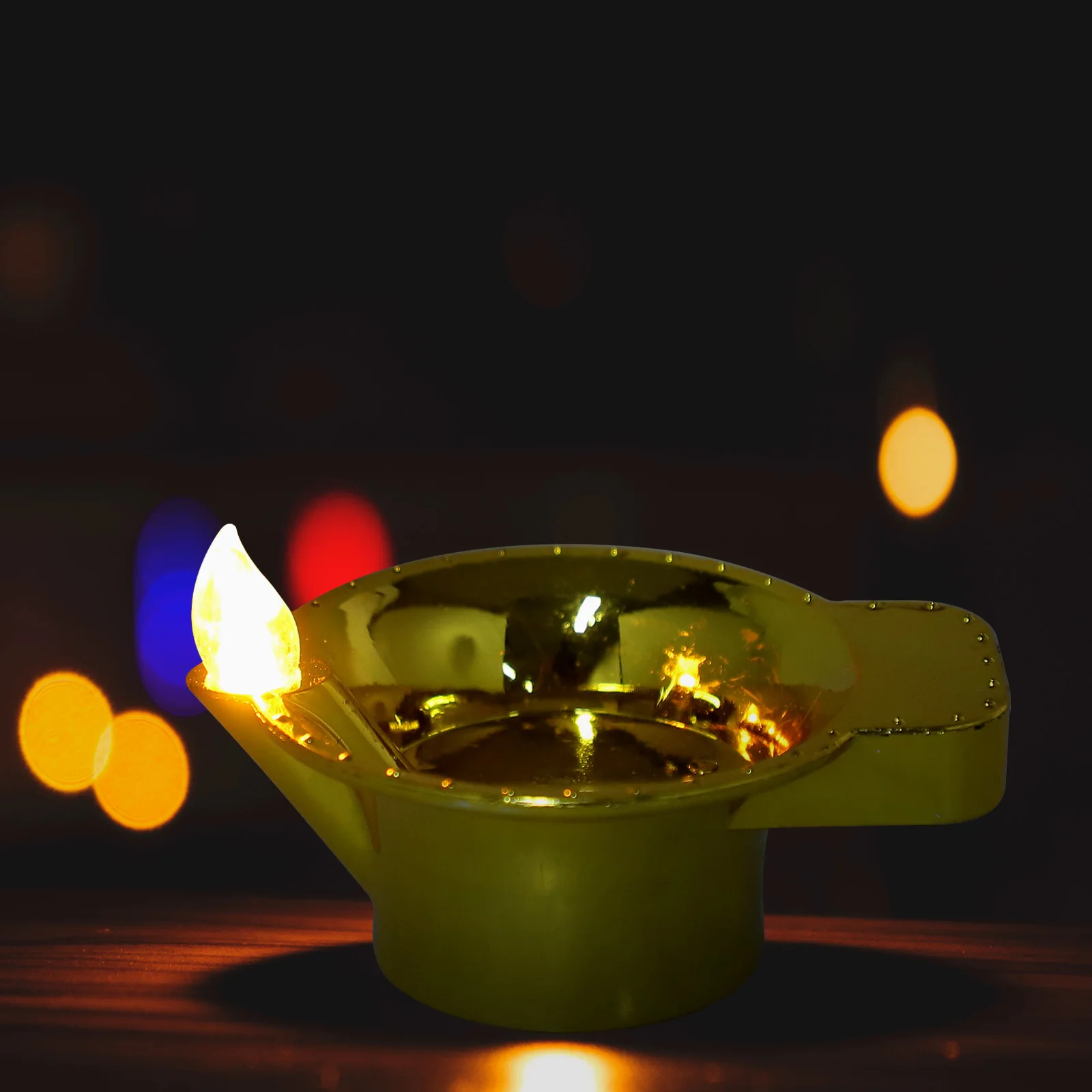 

4Pcs LED Lamps Traditional Indian Style Electric Candles for Romantic Home Decorations LED Light