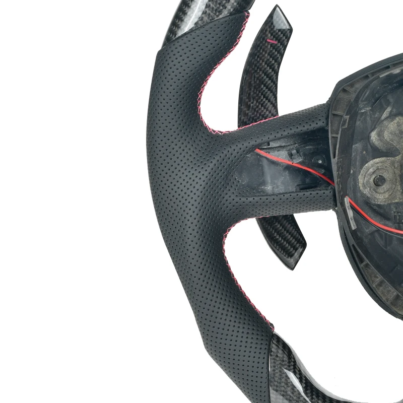 Car Customized Carbon Fiber Car Steering Wheel Fit For Audi A3 A4 A5 A6 A7 Q3 Q5 Q7 2012 2013 2014 2015 2016