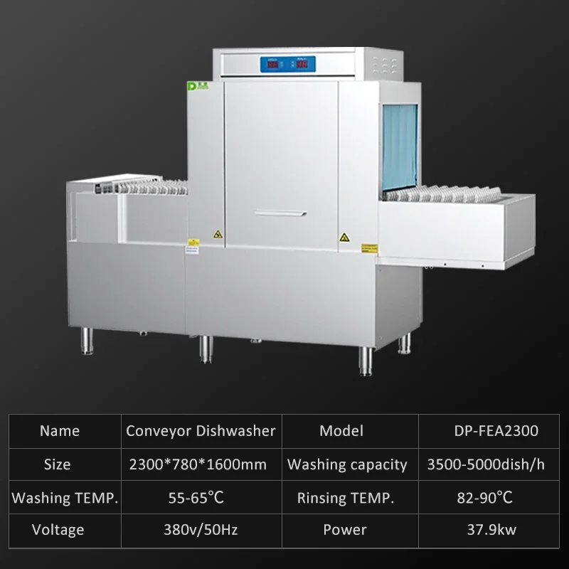 Freestanding Commercial Dishwasher Machine Conveyor Washing Machine/Automatic Dish Washer For Restaurant