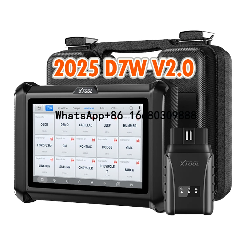 

NEW XTOOL D7W V2.0 Automotive Diagnostic Tools ECU Code Coding Key Programming Bidirectional Controls