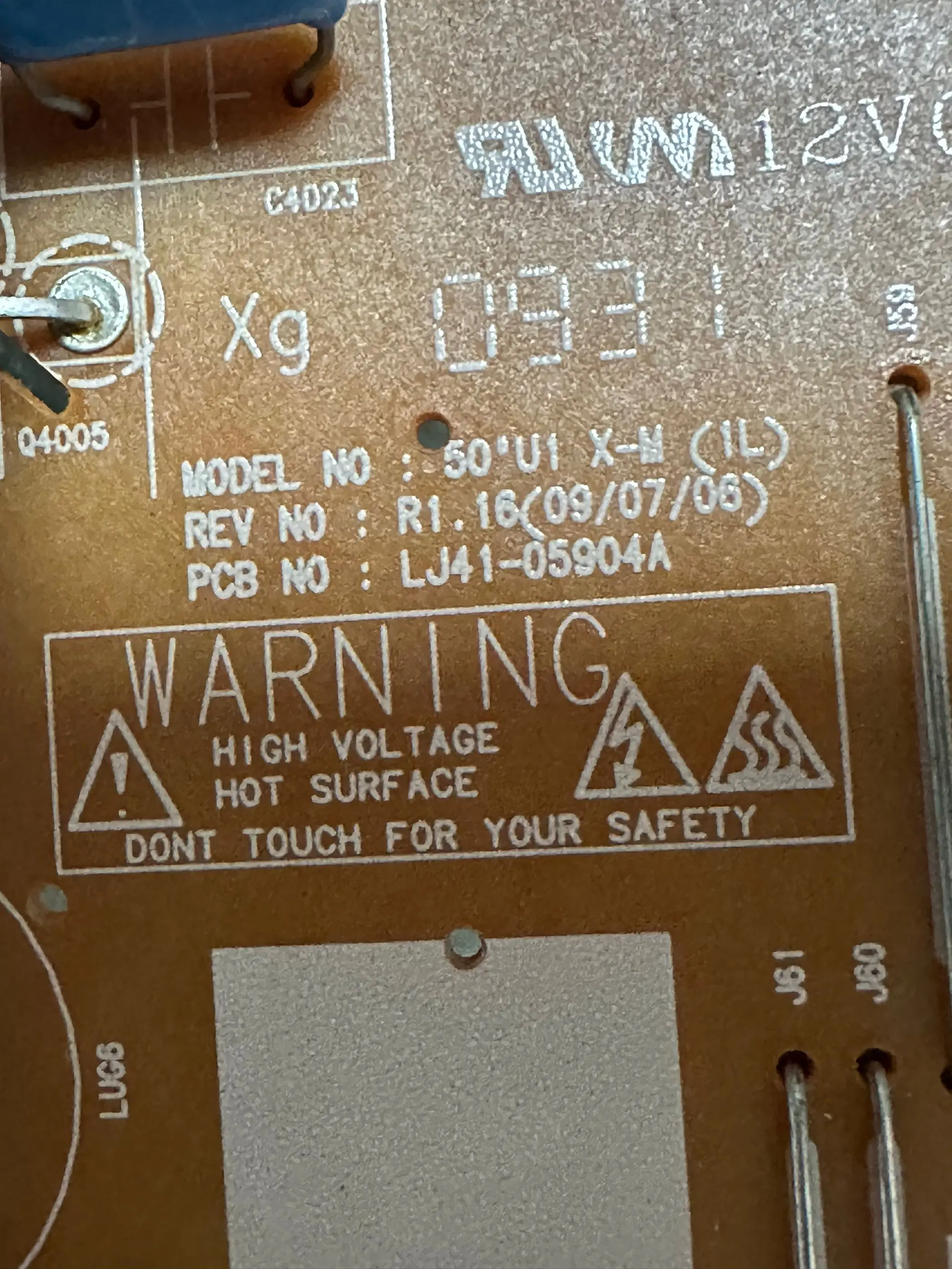 LJ41-05904A-Placa-Basis Original LJ92-01600A, für PN50A450P1, PN50A460S4, PN50B430P2, PN50B450B1, PS50B451B2, S50HW-YD11 de 50"