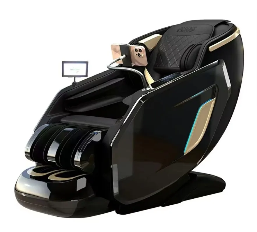 Japanese 3D Luxury Electric  4D SL Track Air Pressure Body Scan Zero Gravity Easy Touch Screen Control Thai Massage Chair