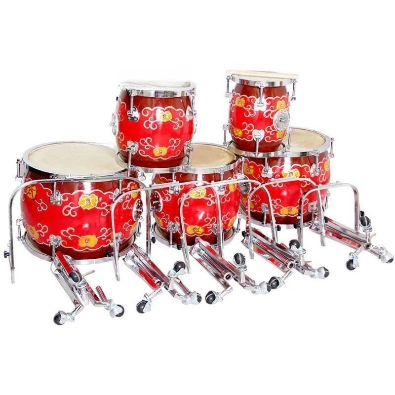 Five-tone drum row, professional Jiangsu drum row, professional national musical instruments