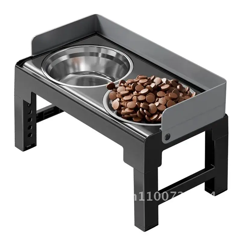 

Medium Large Dogs Adjustable Height Dog Feeder Stainless Steel Elevated Bowl Cat and Dog Bowl Feeder Slow Feeder Dog Bowl Pet