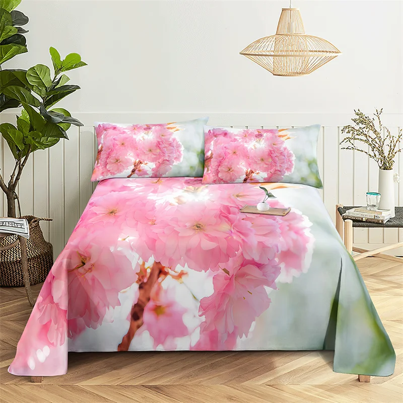 

Natural Scenery Queen Sheet Set Girl, Lovers Room Bedding Set Bed Sheets and Pillowcases Bedding Flat Sheet Bed Sheet Set