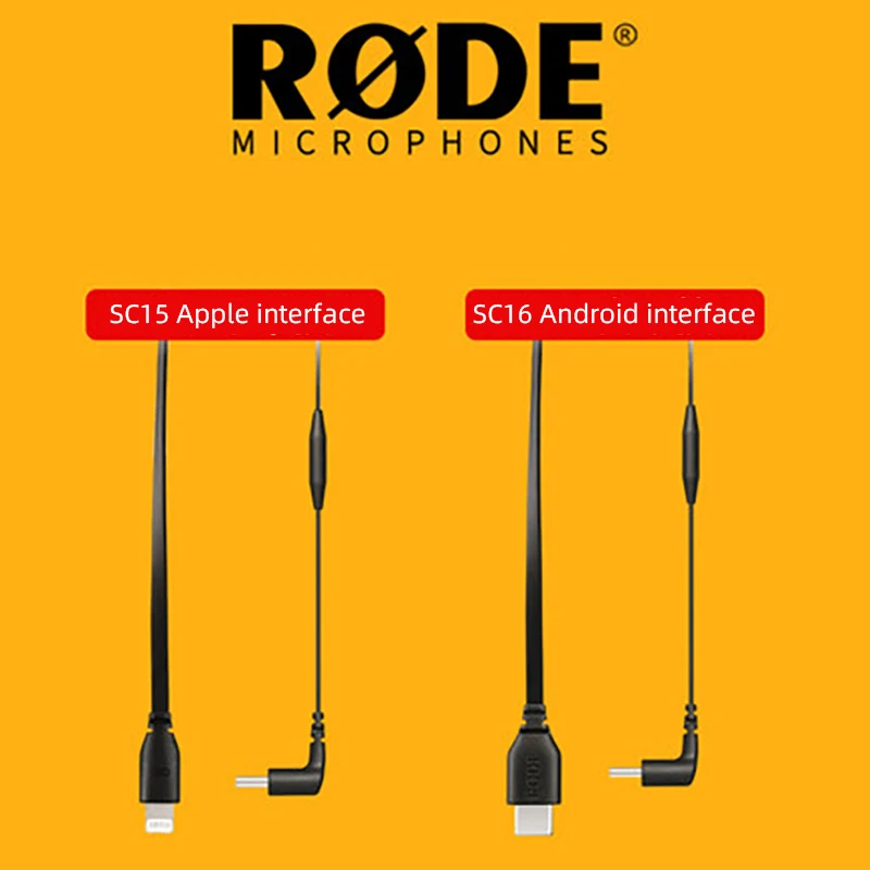 RODE SC15 SC16 SC11 DCS-1Cable Adapter Connector USB-C to Type-C  Lightning Cable for iPhone Android Smartphone Microphone Cable