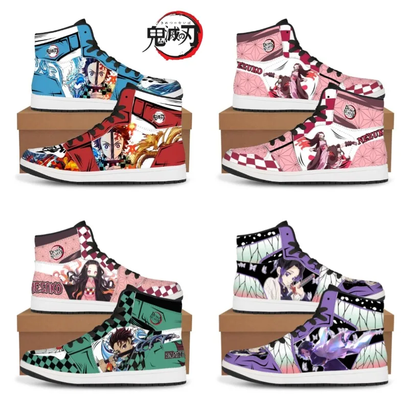 

Demon Slayer Tanjirou Nezuko Kimetsu Sneakers Basketball Anime Fashion Men's Shoes Women's Shoes Unisex Casual Shoe Holiday Gift
