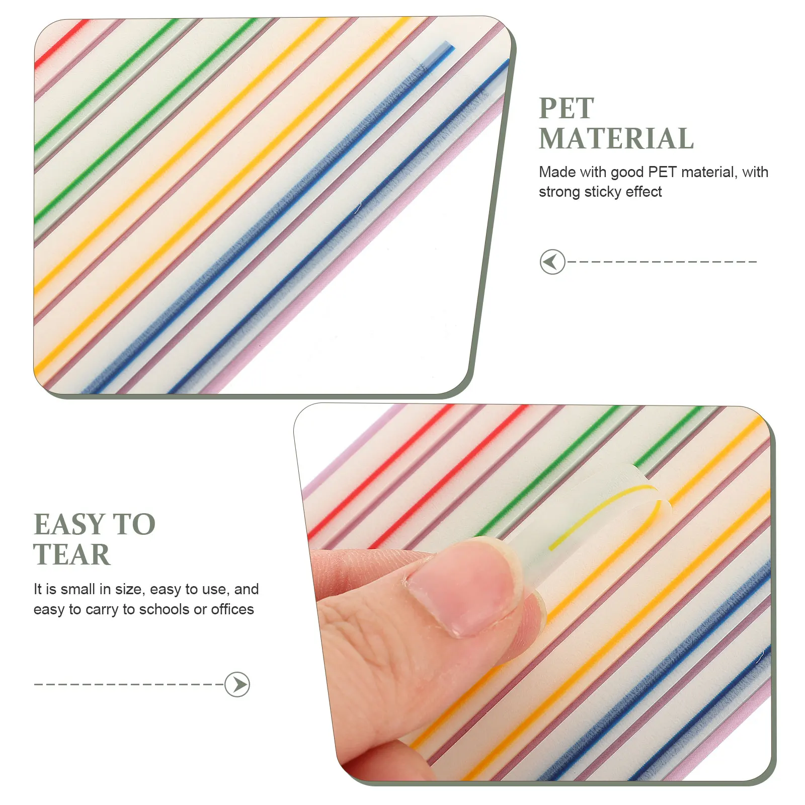 Tape Fluorescent Indicator Sticker Very Fine Book Tabs for Annotating Books Page