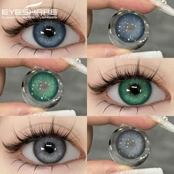 EYESHARE 1pair/2pcs New Color Contact Lenses for Eyes Natural Contact Lenses Fashion Lenses Gray Pupils Blue Eye Lens Yearly