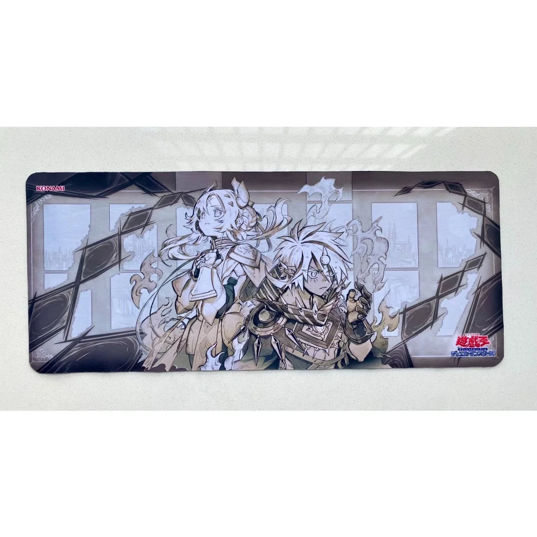 600x250mm Yu-Gi-Oh！Fallen of Albaz/Incredible Ecclesia The Virtuous DIY Playmat 2mm Seamless Edge Rubber Board Game Card Pad Toy