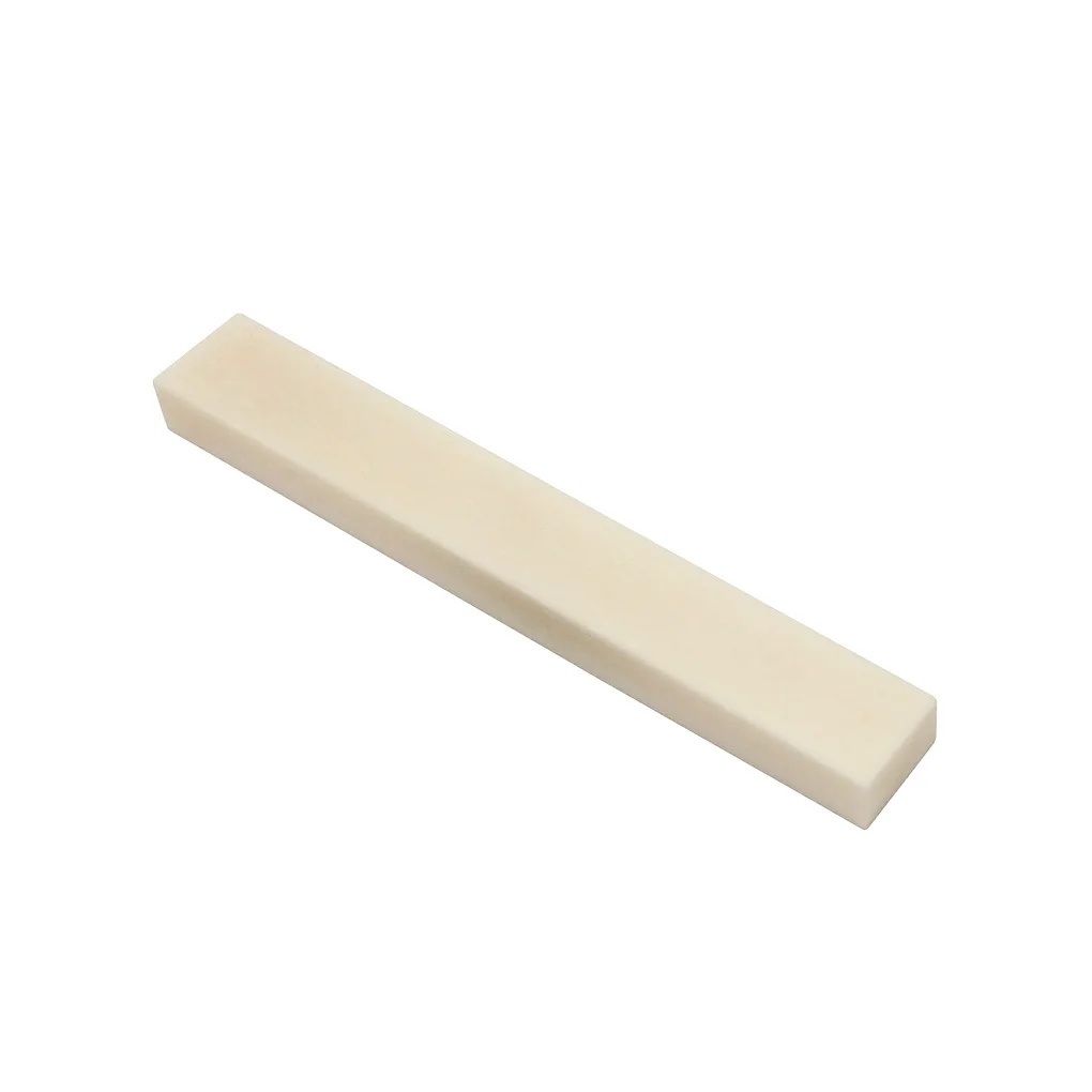FLEOR 1 stücke Ungeschnitzte Gitarre Mutter Sattel Knochen Material Blank DIY Teile 83*12*6mm für Gitarre Bass Teile – Detail 2