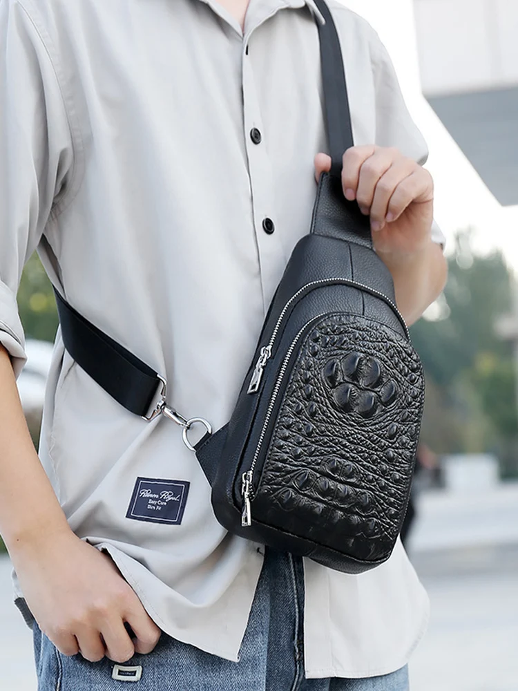 men's-small-chest-bag-top-layer-cowhide-casual-fashion-waterproof-commuting-crossbody-bag-zipper-closure-leather-interior