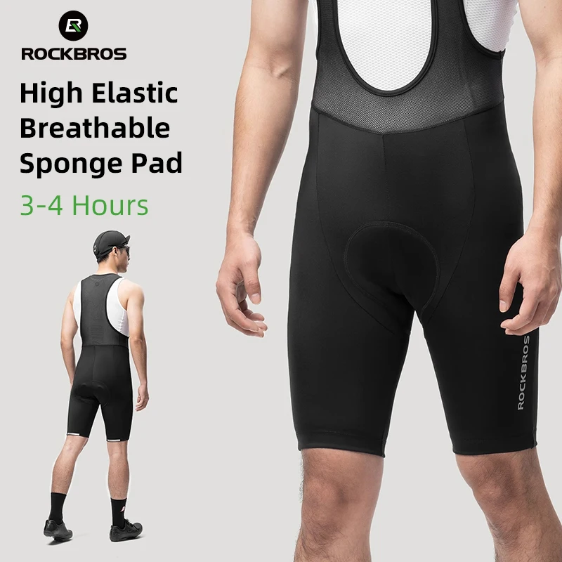 

ROCKBROS Cycling Shorts Breathable High Elastic Shock Absorption Summer Men Bib Shorts MTB Road Bike Apparel