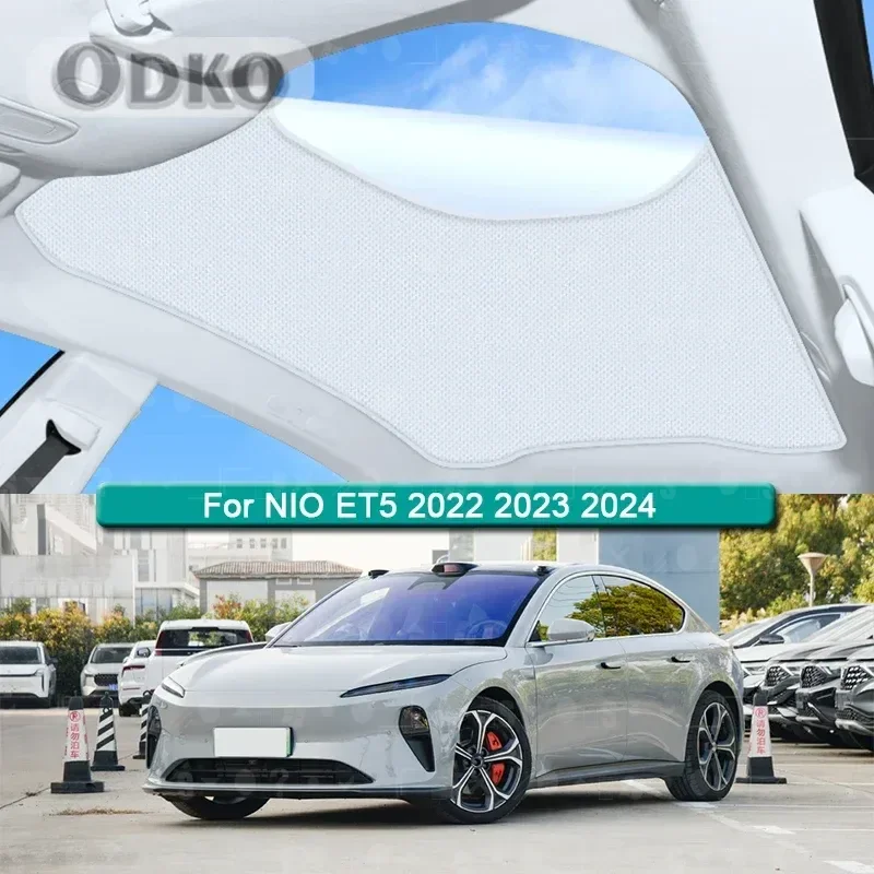 

Солнцезащитный козырек на крышу автомобиля для NIO ET5 2022 2023 2024, электростатическая адсорбция, солнцезащитный козырек на крыше, солнцезащитный козырек на крыше, аксессуар