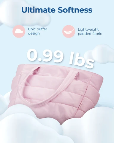 BAGSMART женская сумка для поездок и отдыха, большая, мягкая, однотонная — фото устройства