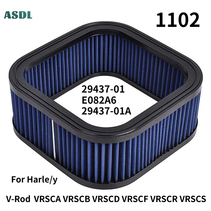 Motorcycle Air Filter For Harle/y VRSCA VRSCB VRSCD VRSCDX VRSCF VRSCR VRSCSE VRSCX V-Rod 69 CI 76 CI 29437-01 E082A6 29437-01A