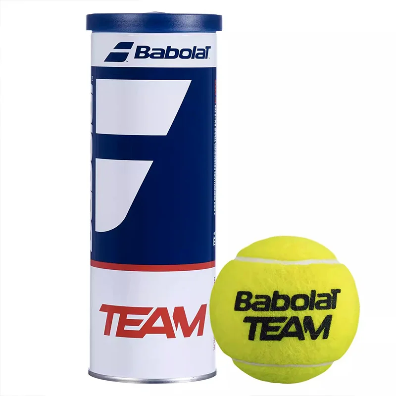 Original Babolat Ball Canister Tennis TEAM 3X Competition Training BABOLAT Tennis Balls High Elastic Tennis 3pcs Balls in 1 Tank