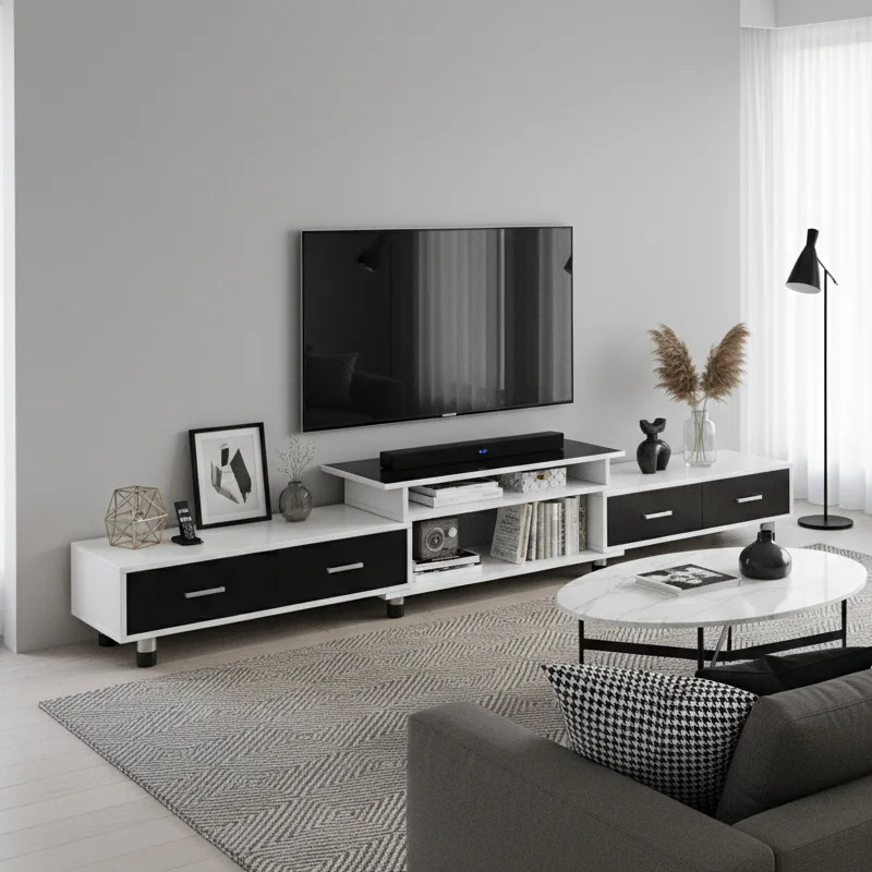 

Шкаф для телевизора, шкафчик, современная простая гостиная, небольшая квартира, аренда комнаты, телескопический шкаф для телевизора