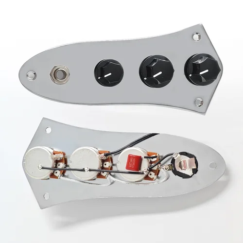 Imagen 2 del producto PHRILM Placa de control de bajo J cargada Placa de control JB de bajo de jazz precableada con arnés de cableado para bajo de jazz